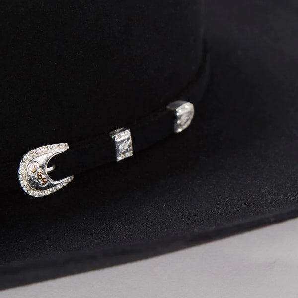 Stetson Shasta 10x Premier Cowboy Hat - Black - Broken horn