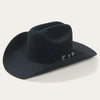 Black felt Stetson Skyline 6x hat by RHE HATCO, INC featuring a classic wide brim and stylish design.