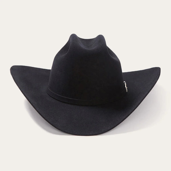 Stetson El Patron 48 Premier 30x Cowboy Hat -Black - Broken horn