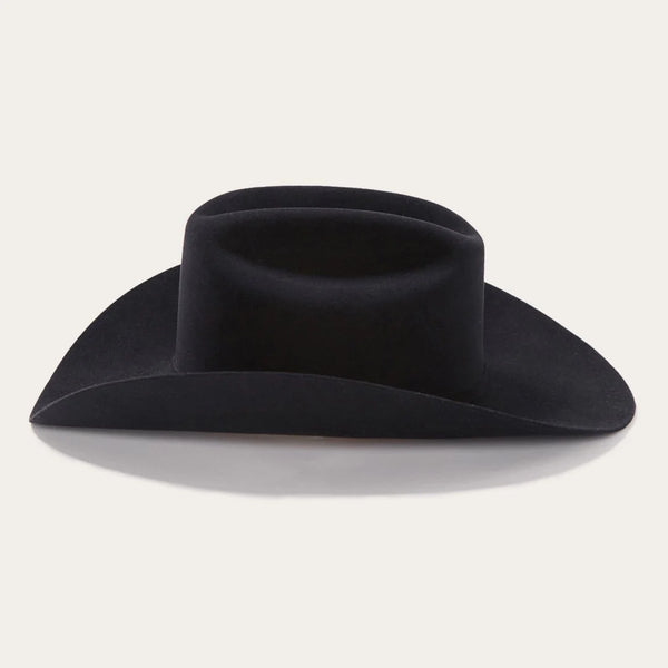 Stetson El Patron 48 Premier 30x Cowboy Hat -Black - Broken horn