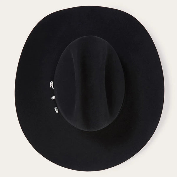 Stetson El Patron 48 Premier 30x Cowboy Hat -Black - Broken horn