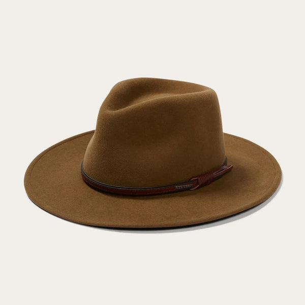 Stetson Bozeman Outdoor Hat - Light Brown - Broken horn