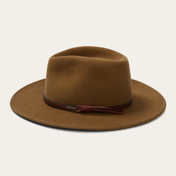 Stetson Bozeman Outdoor Hat - Light Brown - Broken horn