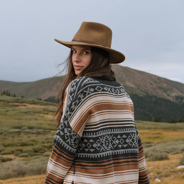 Stetson Bozeman Outdoor Hat - Light Brown - Broken horn