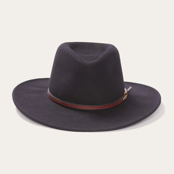 Stetson Bozeman Outdoor Hat - Black - Broken horn