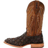 Durango Premium Exotic Pirarucu - Cedar Black/Monarch Orange - Broken horn