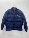 Broken Horn Logo Western Nylon Jacket - Navy - Broken horn