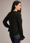 Stetson Womens Blouse Black - Broken horn