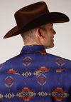 Roper Men's Night Aztec Print - Broken horn