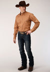 Roper Men's Performance Solid Caramel - Broken horn