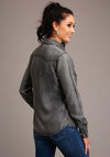 Stetson Boyfriend Fit Button Denim Black - Broken horn