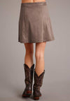 Stetson Faux Suade Skirt - Broken horn