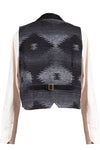 Scully Suede Vest with Knit Black - Broken horn