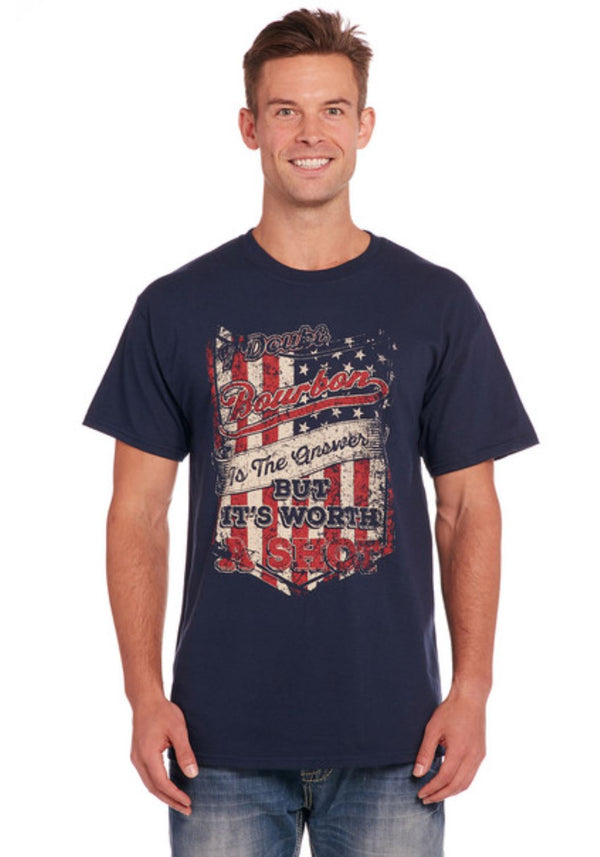 Worth A Shot Tee - Broken horn