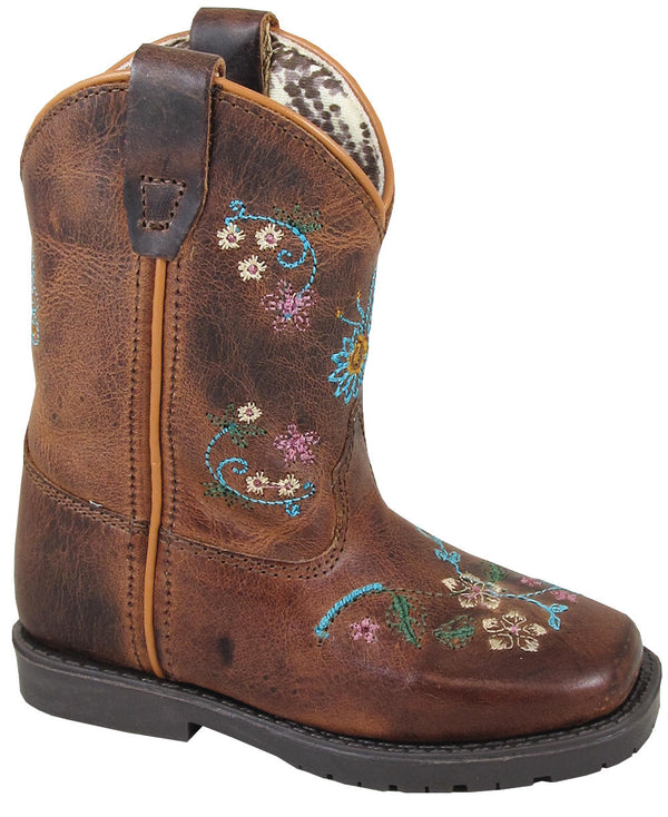 Smoky Mountain Toddler Floralie Square Toe - Broken horn