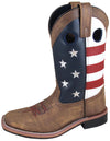 Smoky Mountain Women's Stars and Stripes cowboy boots with patriotic star and stripe design, leather construction and western style.