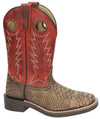 Smoky Mountain Youth Viper Boot for boys, rugged leather youth boots with detailed stitching and lace-up design.