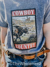 Cowboy Country - Kids Western Graphic Tee - Broken horn