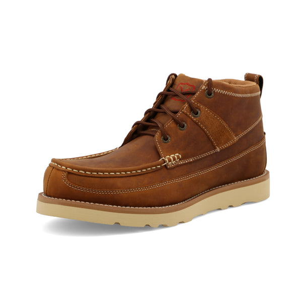Twisted-X 4" Work Wedge Sole Steel Toe - Broken horn