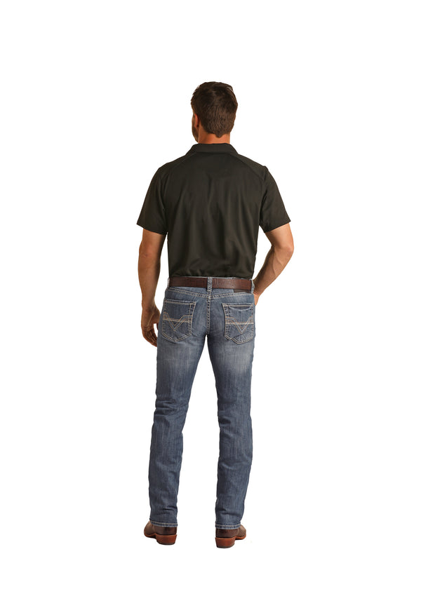 Rock & Roll Men's Ref Rope Stitch Raised Denim - Light Vintage - Broken horn