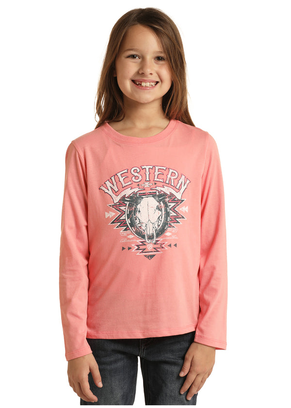 Rock & Roll Girls Graphic Tee - Broken horn